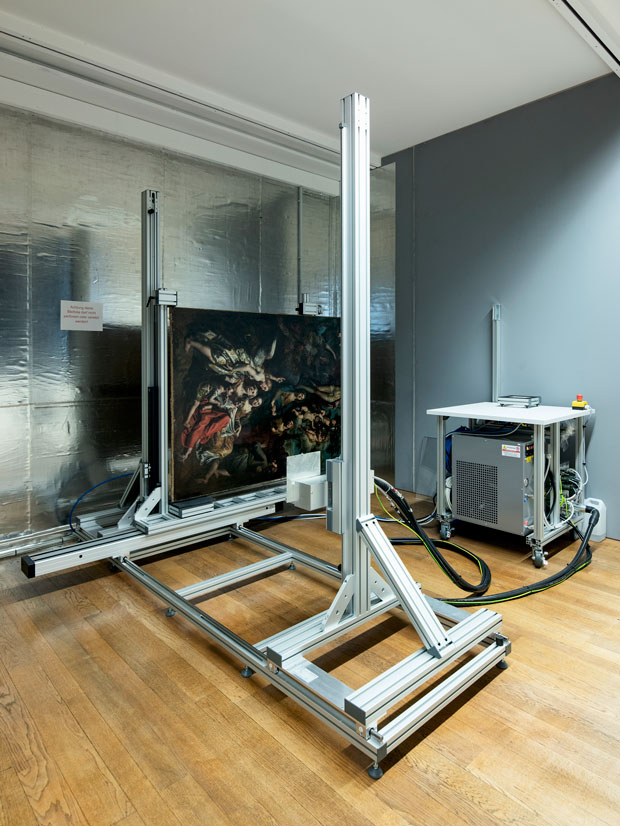 Röntgenuntersuchung eines Gemäldes im Kunstmuseum Basel