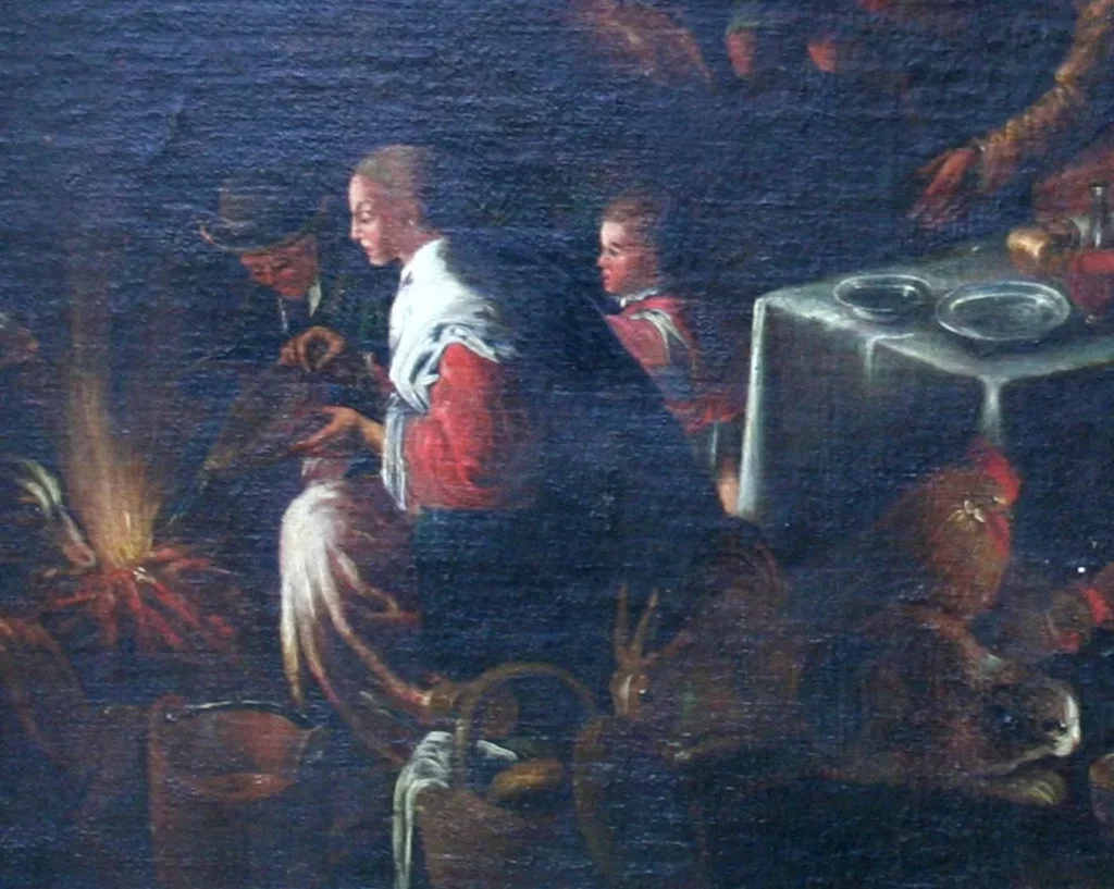 Gemälde Öl auf Leinwand (Detail-Aufnahme)